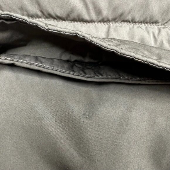 Ralph Lauren Rugby Down Vest Calf Suede Patch Army Green Men’s Size S Small - Picture 5 of 16